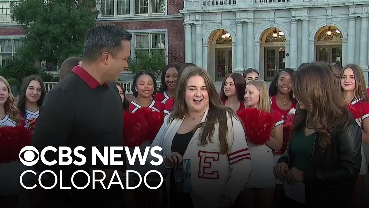 CBS Colorado celebrates East High School milestone with alum, cheer squad