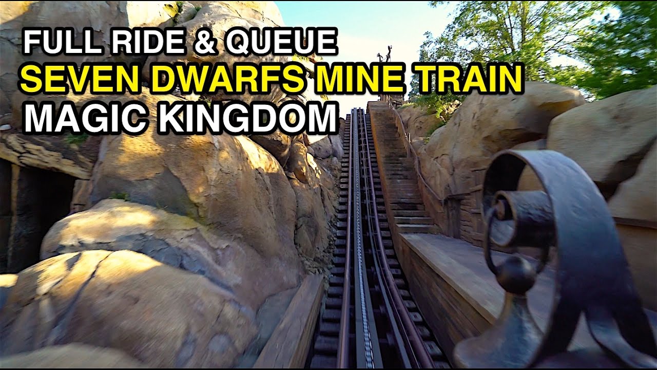 [4K] Seven Dwarfs Mine Train - POV & Full Queue : Magic Kingdom (Orlando, FL)