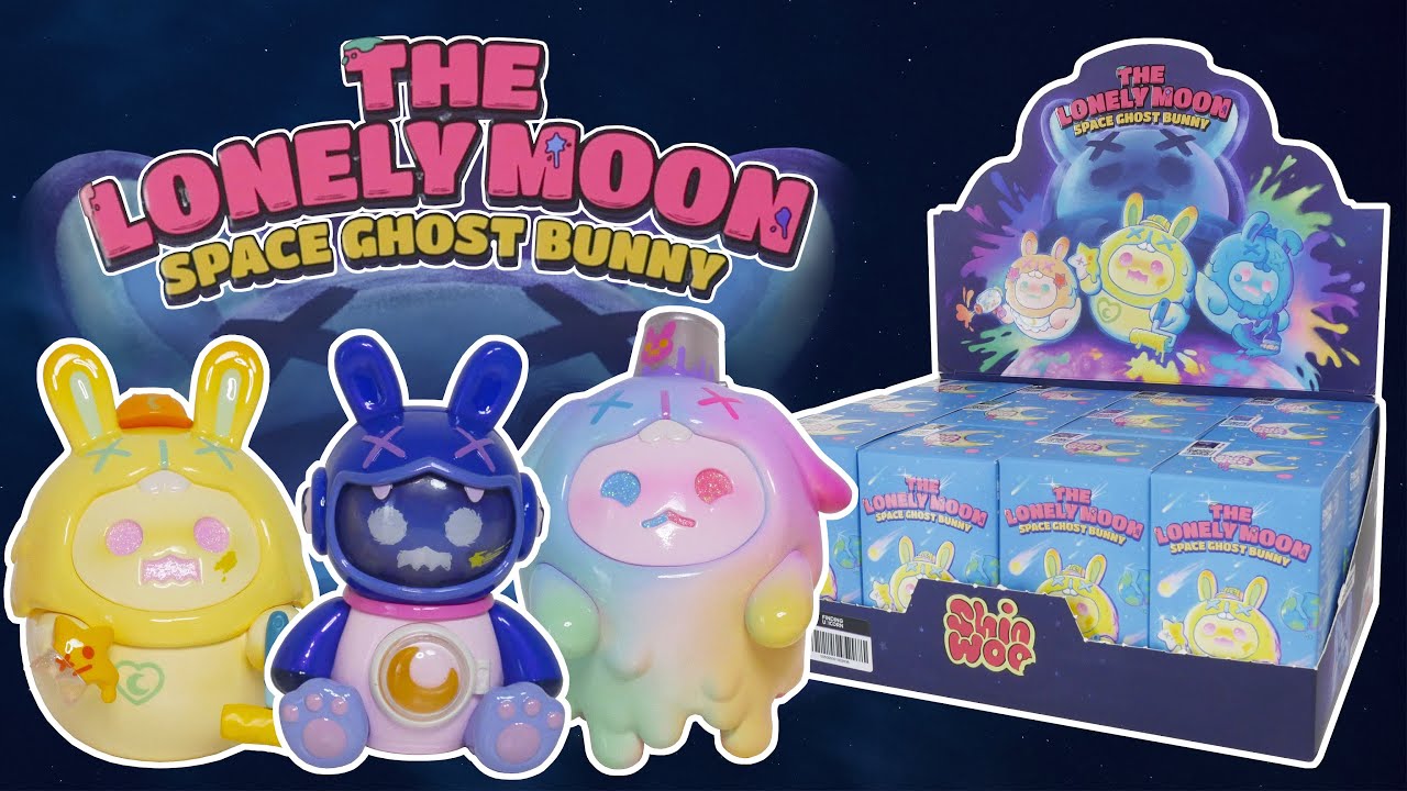 Finding Unicorn ShinWoo The Lonely Moon Space Ghost Bunny Blind Box Unboxing FULL SET