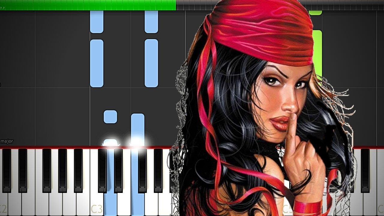 Willie Colón Gitana Piano Cover Midi tutorial Sheet app  Karaoke