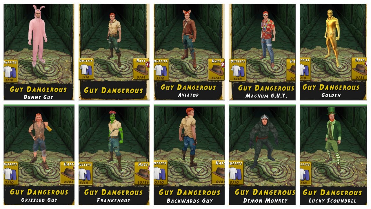 Temple Run 2 All Guy Dangerous - The Ultimate Stuntman Showdown!