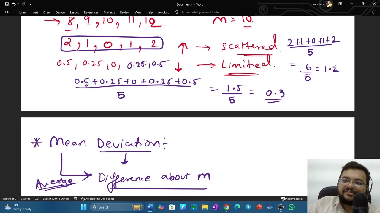 Class 11 Statistics-Maths | Part 1/3 | Science Stream | Deep Mistry | Mathspert Academy #mathspert