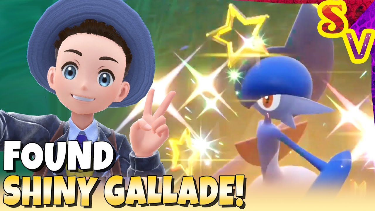 Shiny Gallade Found in Mass Outbreak! Live Shiny Reaction in Pokemon Violet