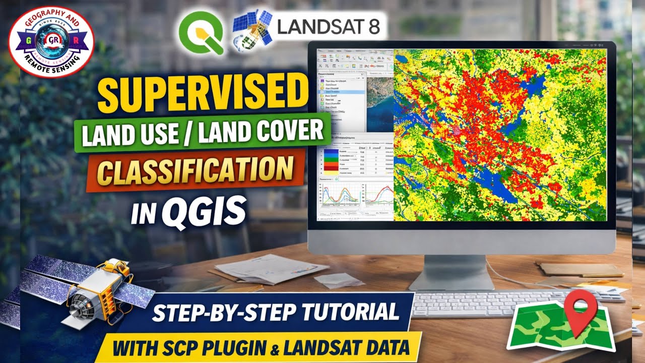 Land Use Land Cover Map using Supervised Classification in QGIS |LULC Mapping|