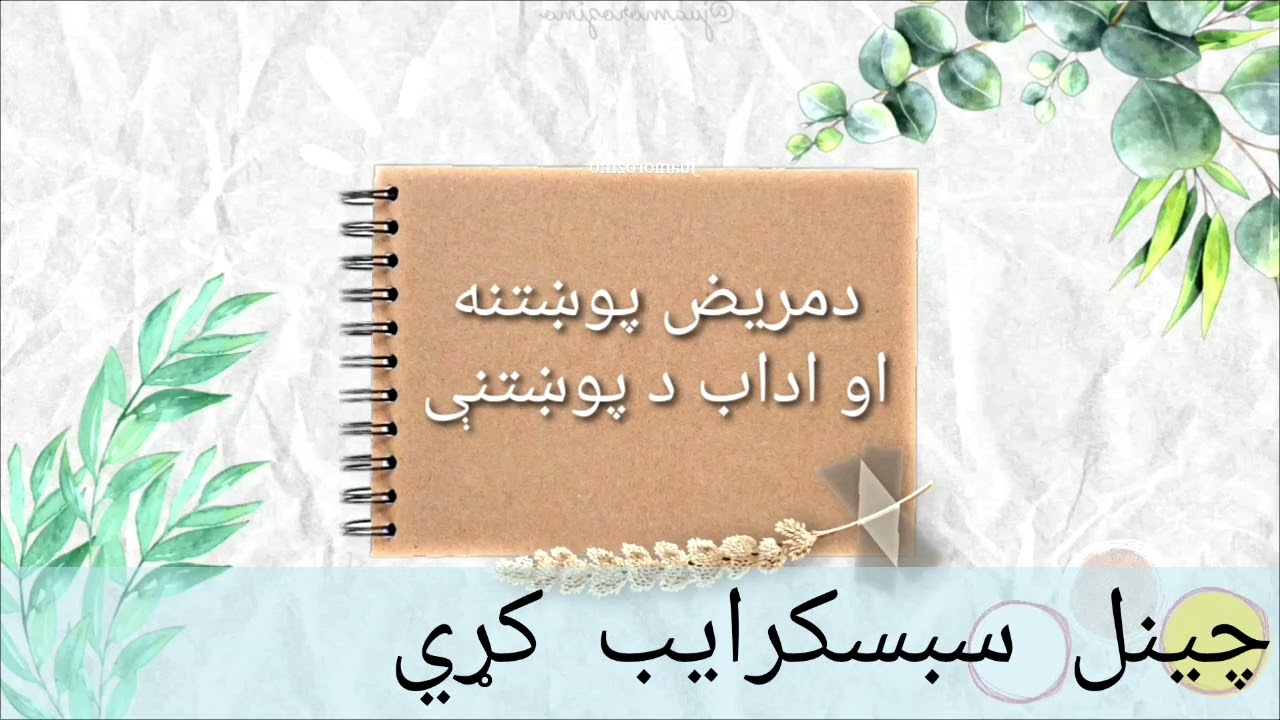 دمریض پوښتنه کول او اداب د پوښتنې