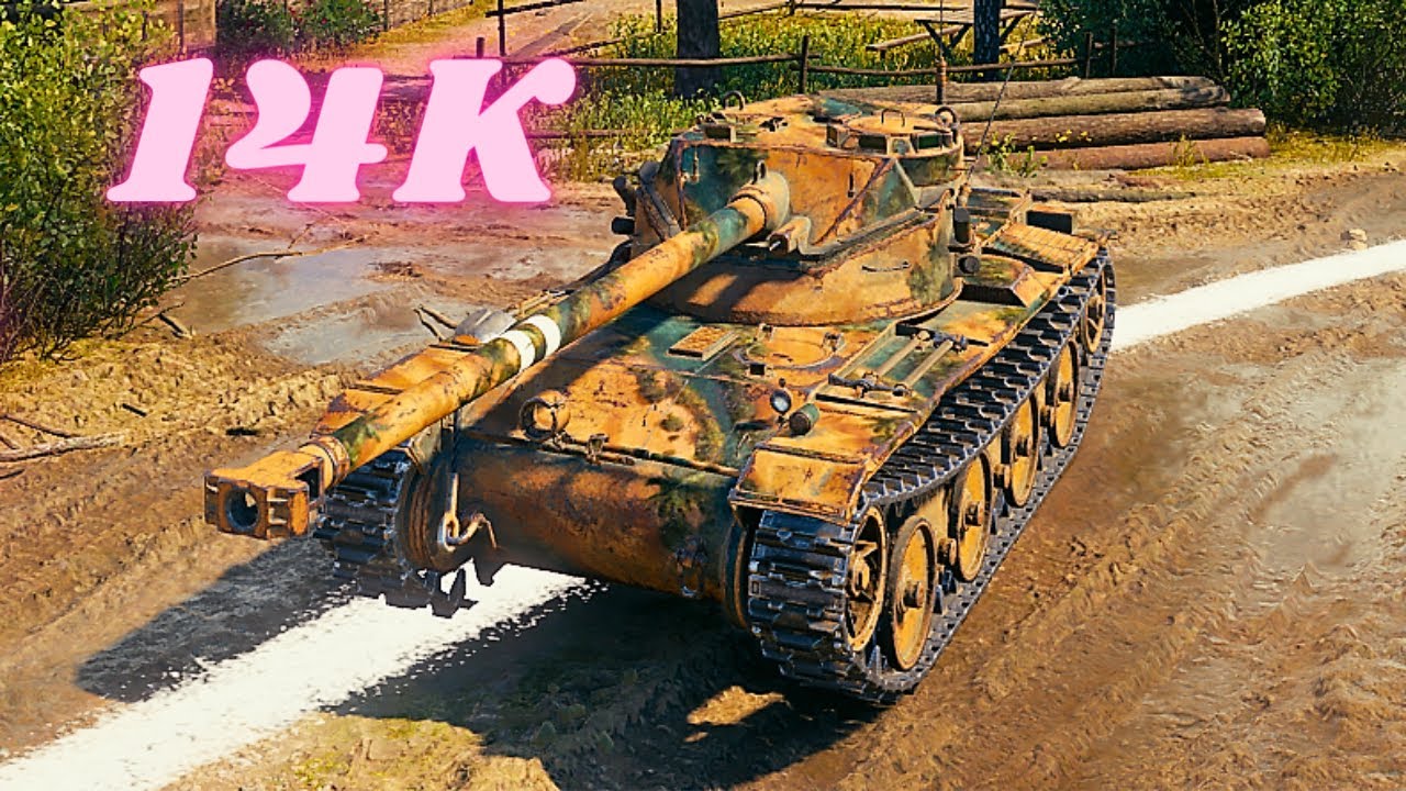 Bat.-Ch&acirc;tillon 12 t  14K Spot Damage  World of Tanks Replays