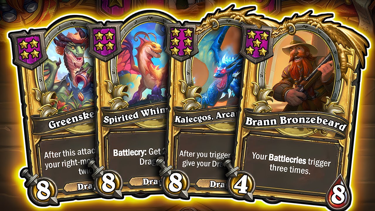 A CRAZY Dragon Highroll! | Hearthstone Battlegrounds