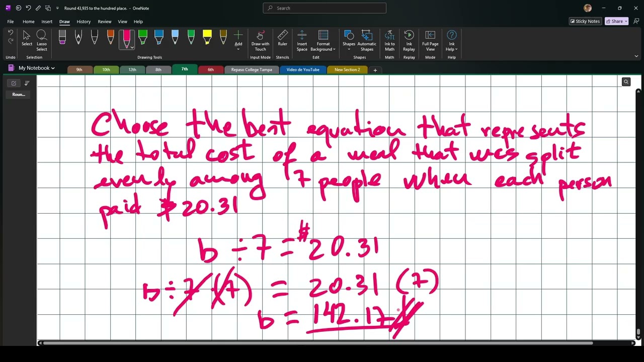 WRITING EQUATIONS MCS 7TH 3,5,2026