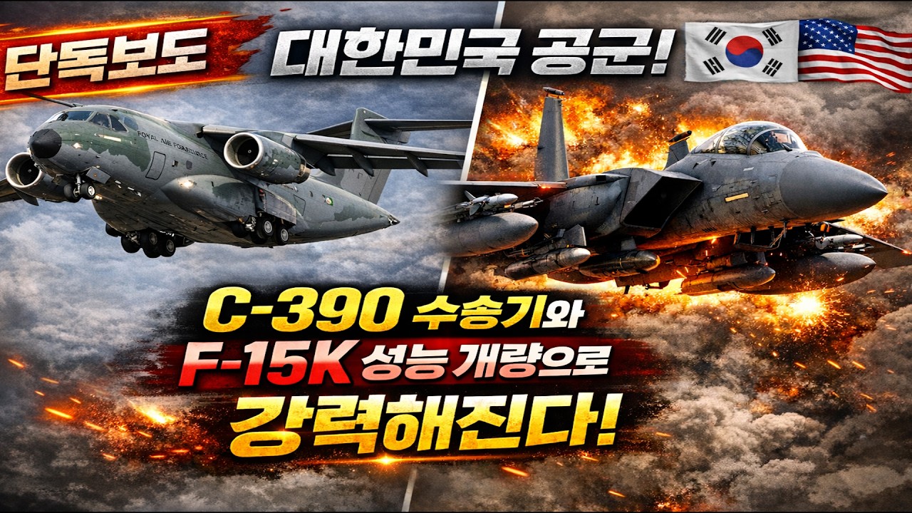 [대영제국 단독] 대한민국 공군! C-390 수송기와 F-15K 성능 개량으로 강력해진다!