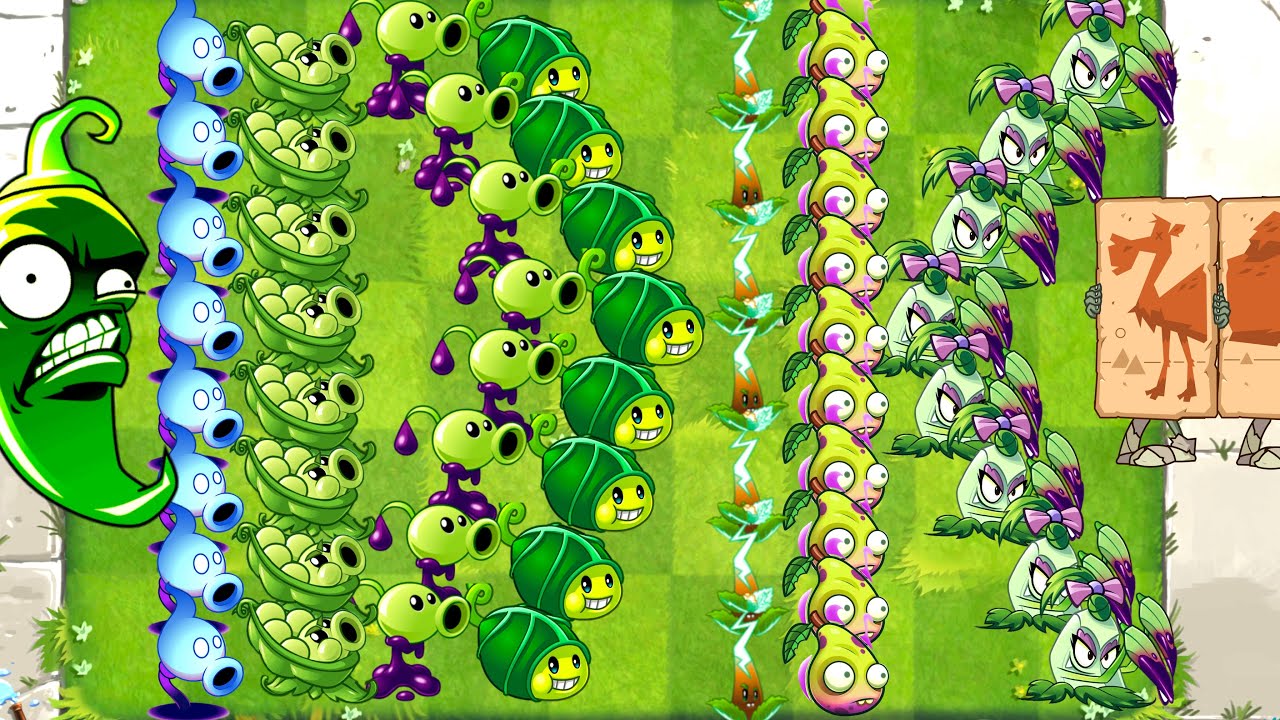Every Premium Plant vs Long Camel Zombie Plants vs Zombies 2 All Plants Power Up