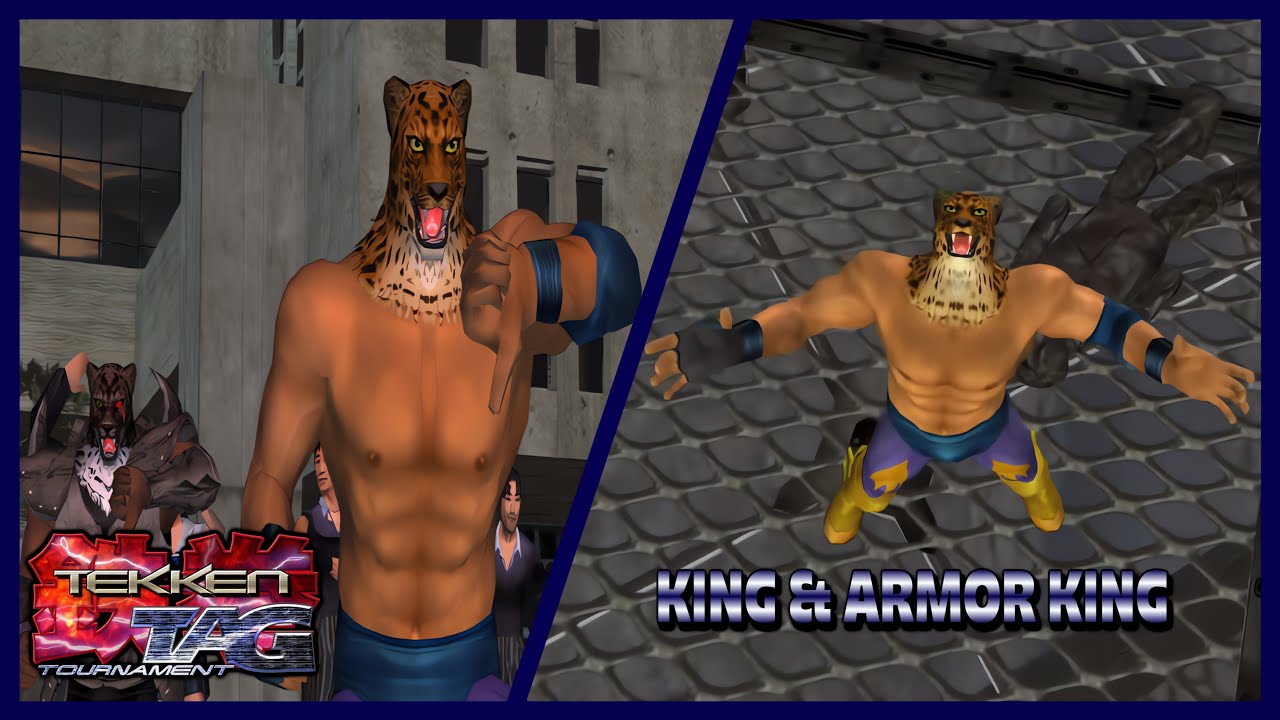 TEKKEN TAG TOURNAMENT [PS2] Arcade Mode – King & Armor King Gameplay [4K 60FPS]