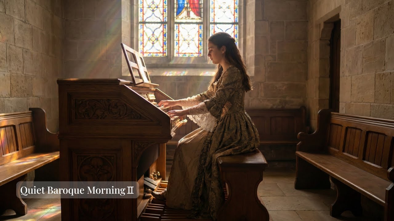 The reverent melody of the pipe organ｜Quiet Baroque Morning２