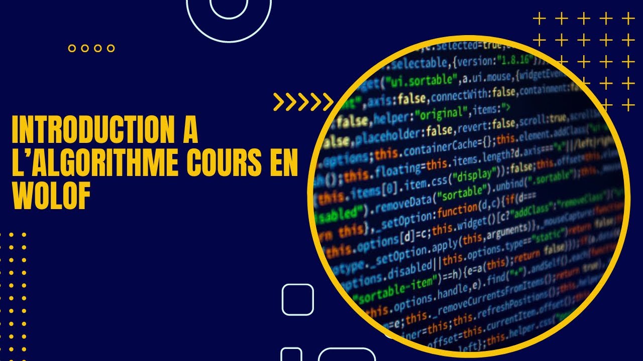 INTRODUCTION À L’ ALGORITHME - COURS EN WOLOF