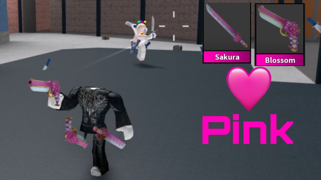 MM2 MONTAGE WITH PINK WEAPONS ONLY (Murder Mystery 2)