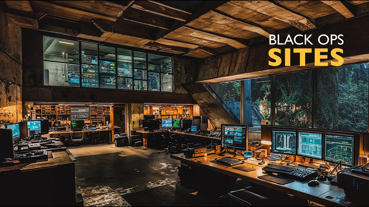 BLACK OPS Sites [ALONE] Dark Ambient Focus Music 4K