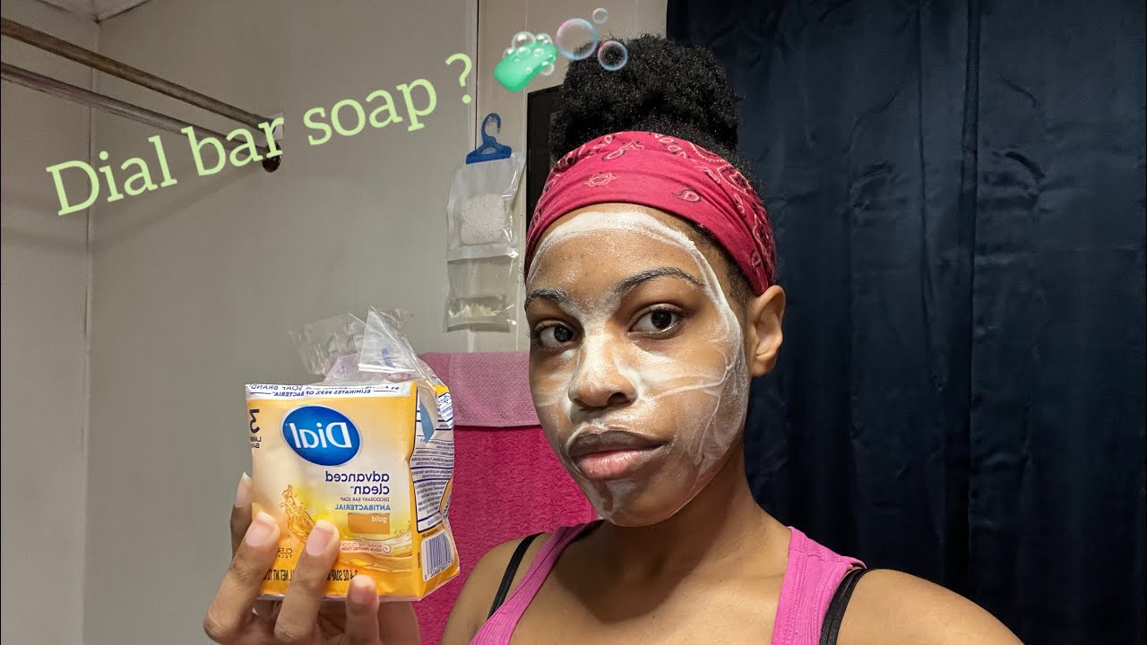 Trying the new TikTok Dial Bar soap 🧼 challenge | wash my face for 1 week 