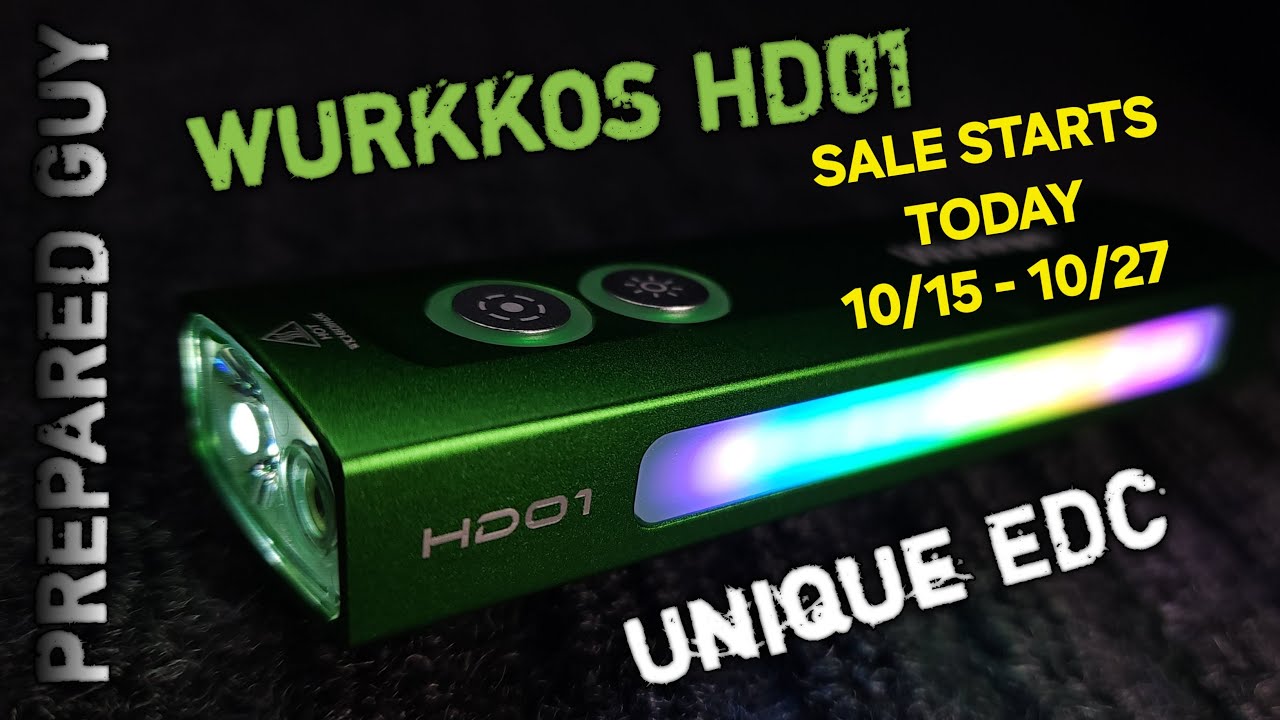WURKKO'S HD01 EDC FLASHLIGHT