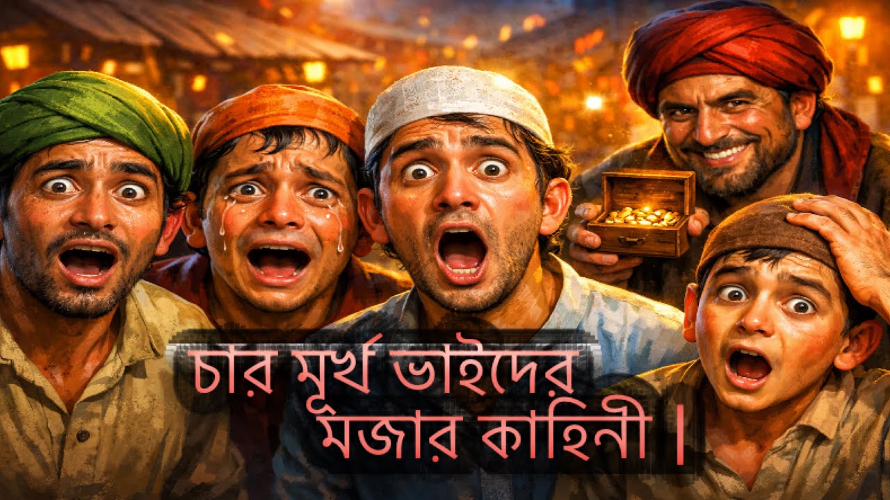 চার মূর্খ ভাইদের মজার কাহিনী | শেষটা আপনাকে অবাক করবে | Islamic Moral Story subscribe to my channel.