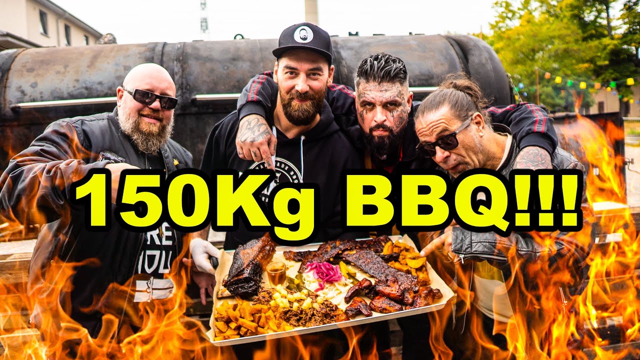 150 kg Spareribs / 6 Meter Smoker - Blackbeards Berlin !  Finest BBQ - Wer will Beef @030BBQ  / BTN