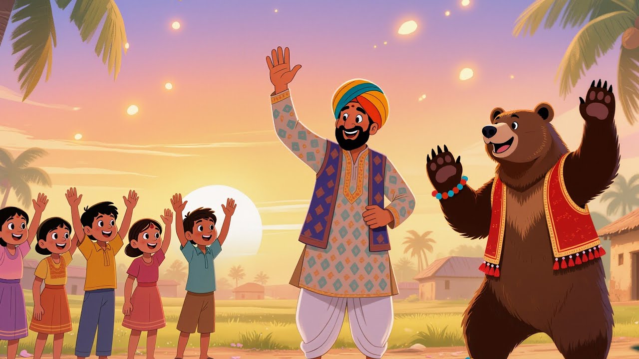 Kallu Madari aya |Dancing Rhyme For kids |کالو مداری آیا @Noniponi_h 