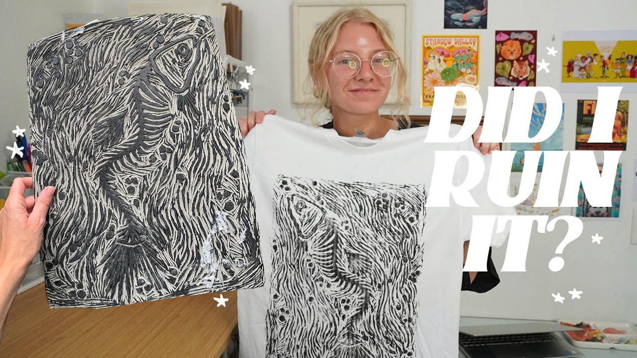 ★BLOCK PRINTING my own shirts!! ★