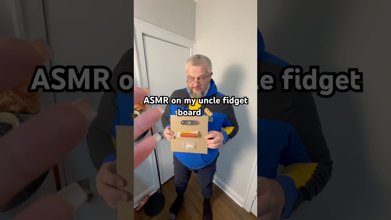 ASMR on my uncle fidget board 😂 #asmr #uncle #asmrroleplay #asmrsounds #funny