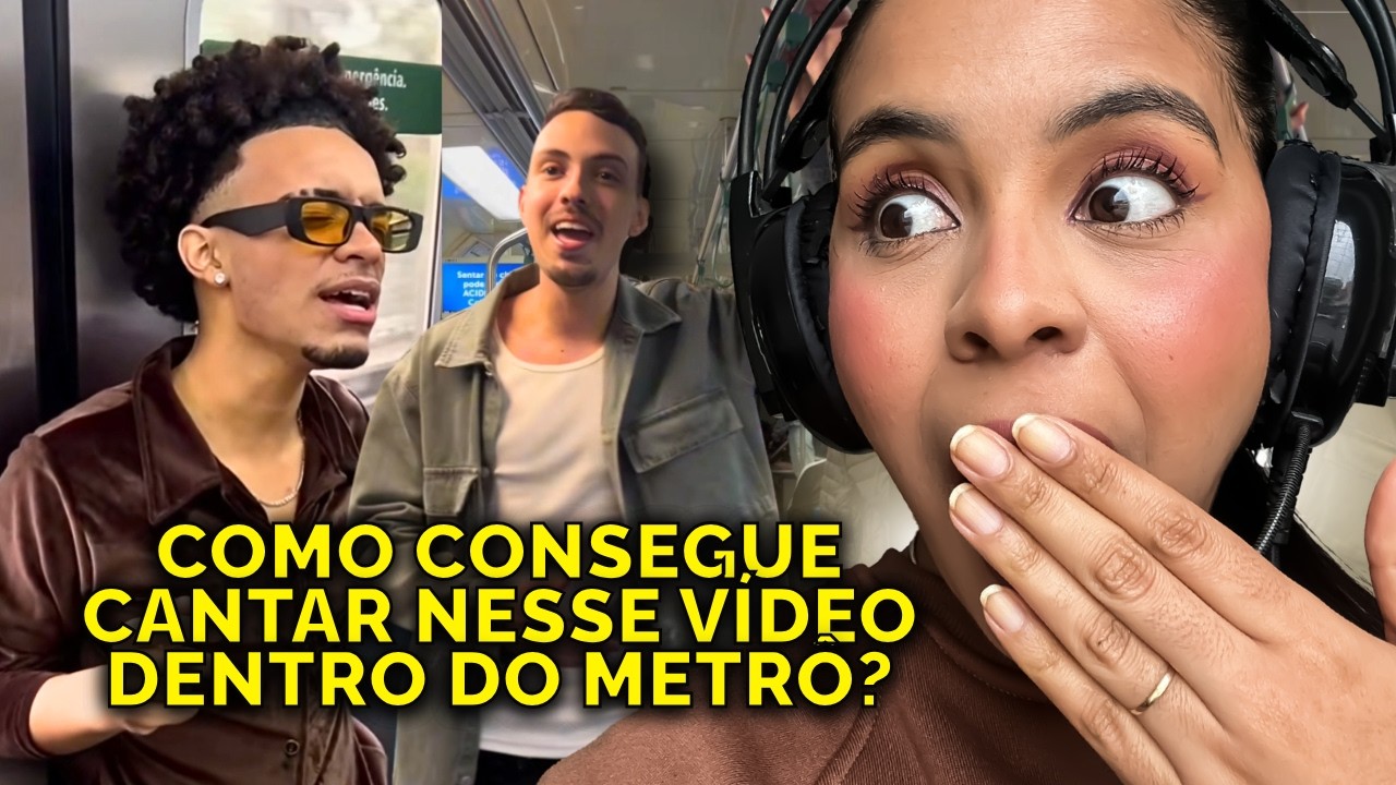 PROF DE CANTO REAGE A PESSOAS CANTANDO NO METRÔ