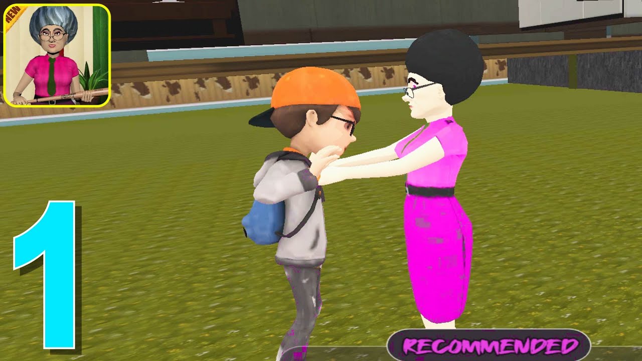 Scary Evil Teacher 2020: Spooky Granny Games Gameplay Walkthrough Part 1 Level 1 - 5