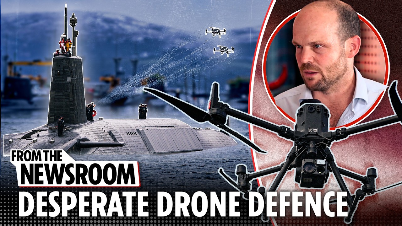 Royal Navy defends Trident submarines with fire hoses amid rising drone threat