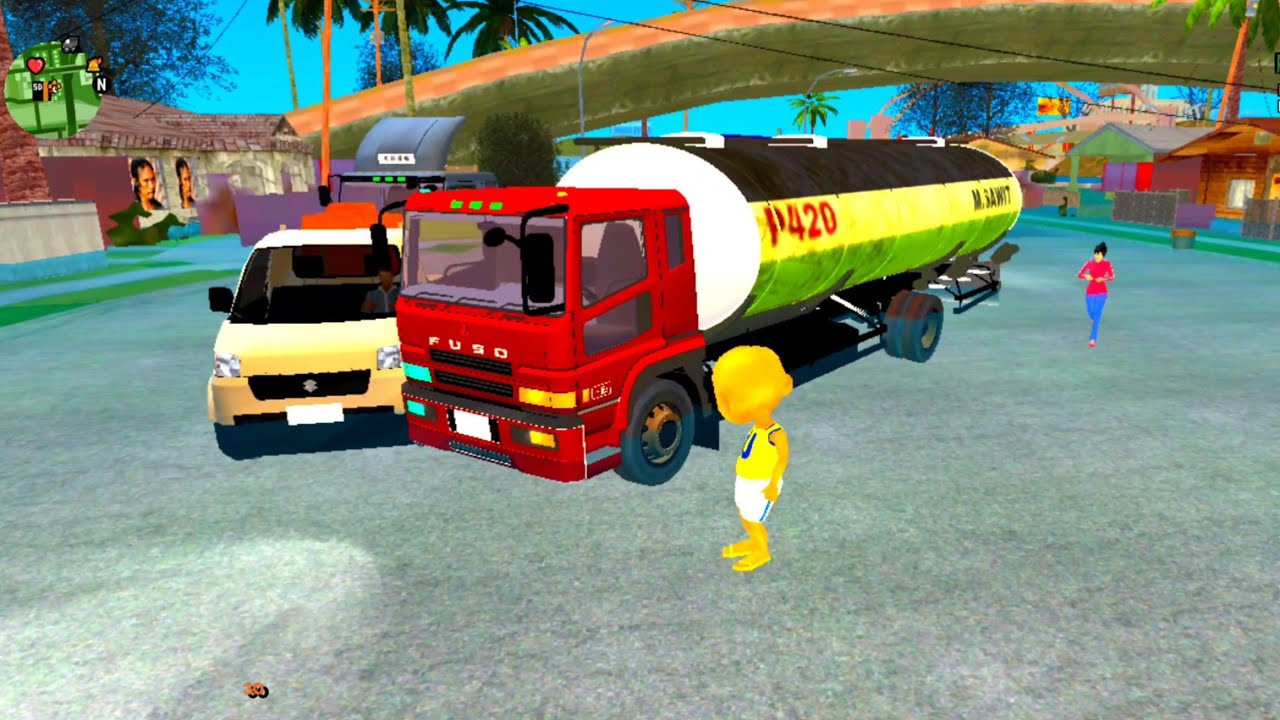Upin Kak Ross Sedot Banjir Depan Rumah Muat Truk, ipin dibawa Lari naik Mobil Ambulance 😭 Dunia Oyya