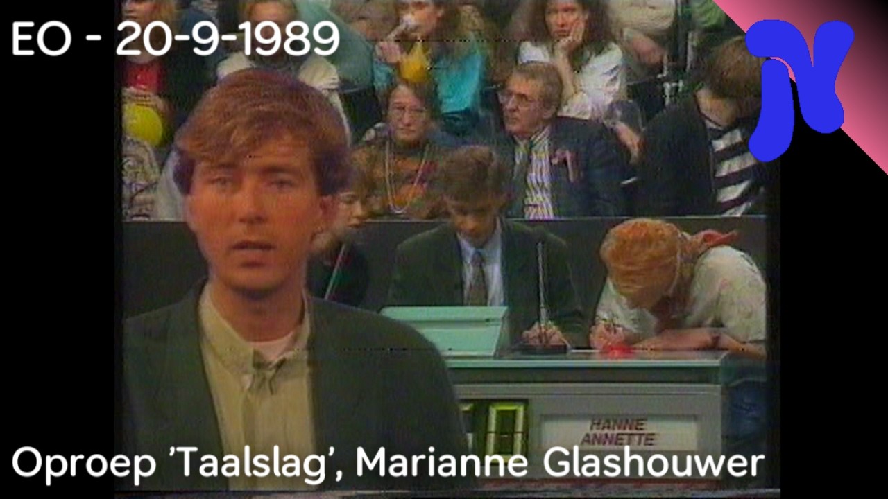 EO - Kandidatenoproep 'Taalslag', aankondiging Marianne Glashouwer (20-9-1989)