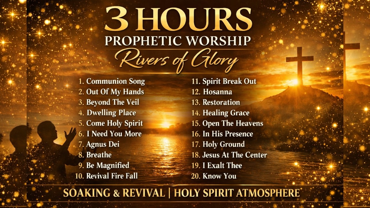 3 Hours Prophetic Worship 🙏 Rivers of Glory | Soaking & Revival Holy Spirit Atmosphere
