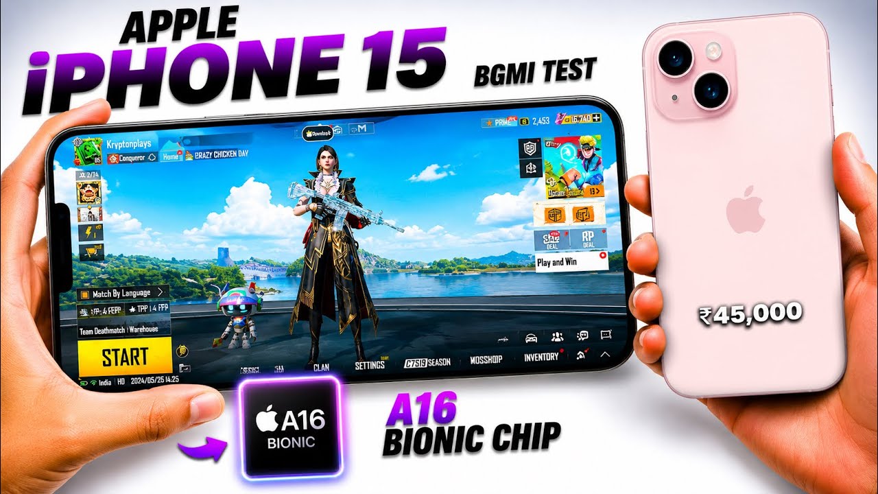 iPhone 15 BGMI Test After 4.5 Update 😱 | 60 FPS Gaming Review | Worth ₹45,000?