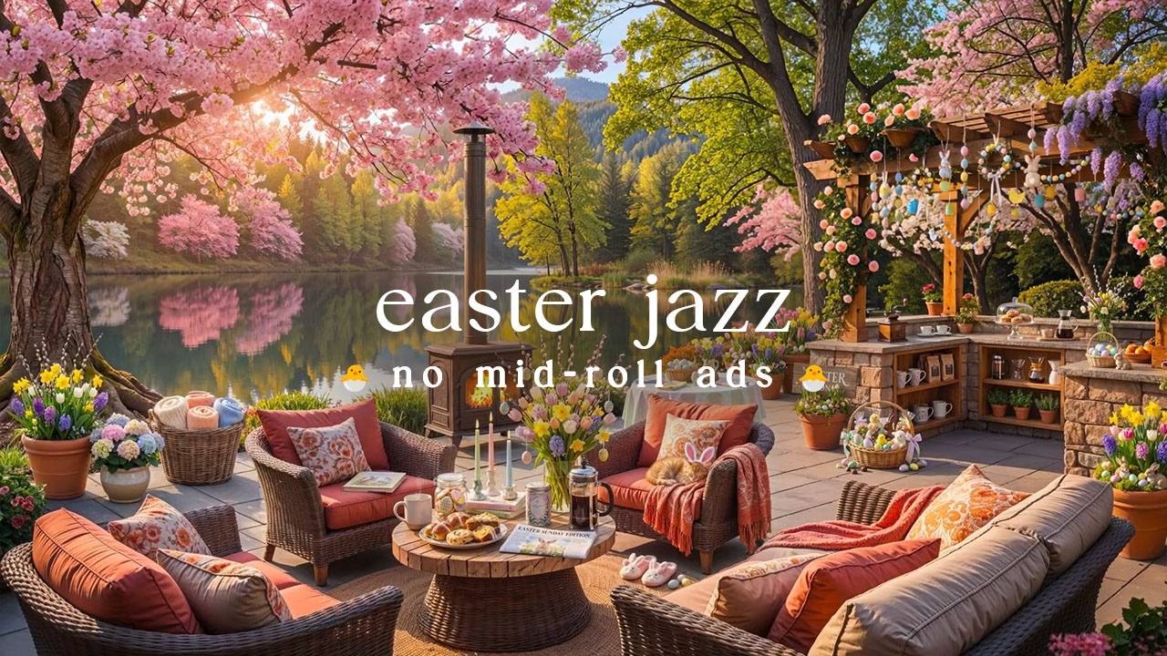 🐣 Spring Easter Jazz (NO MID-ROLL ADS) &ndash; Cozy Piano Ambience for Relaxation & Spring Calm