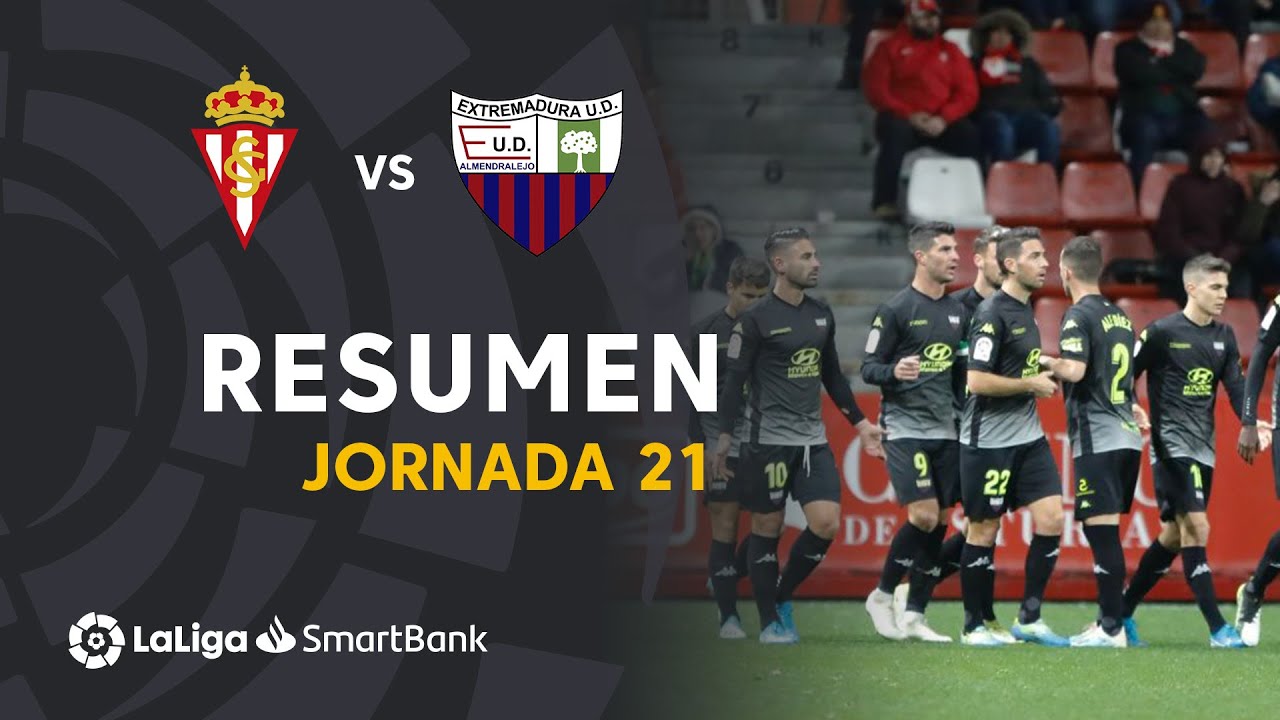 Resumen de Real Sporting vs Extremadura UD (0-1)