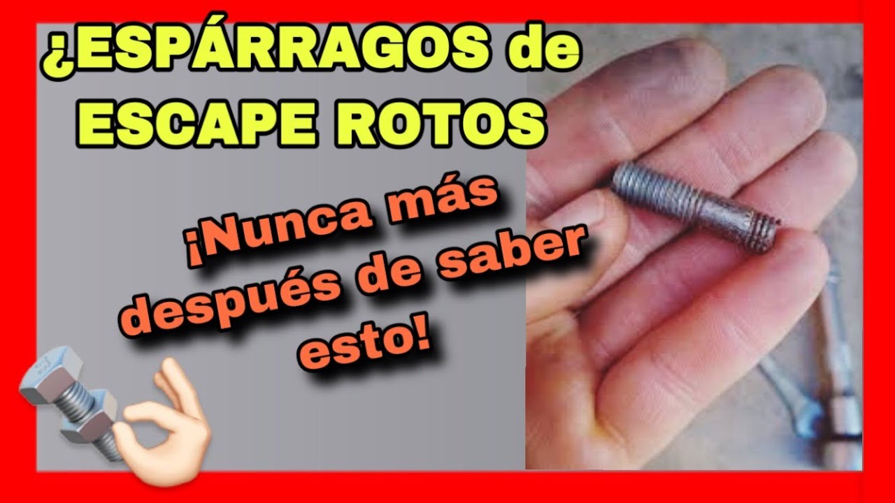 🛵🔩cómo COLOCAR o QUITAR ESPÁRRAGO de ESCAPE MOTO/// (fácil y rápido sin extractor) #QUITARESPARRAGO