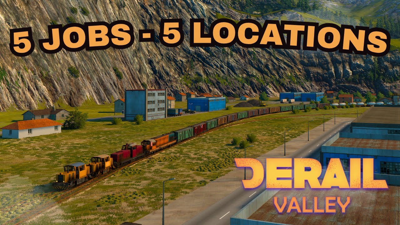 Derail Valley &mdash; Реалистичная сложность &mdash; 5 заданий &mdash; 5 локаций