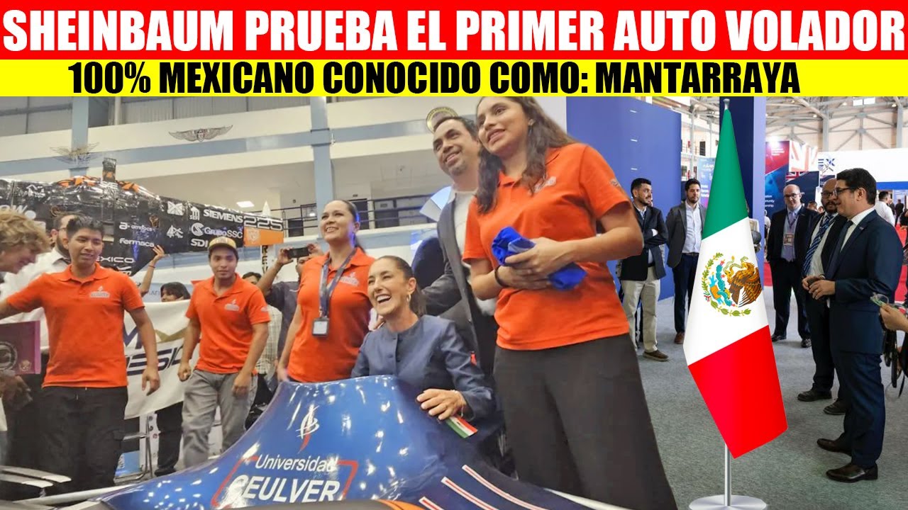 🇲🇽MIRA:CLAUDIA SUBE Y PRUEBA AUTO VOLADOR BASADO EN DRONES, 100% HECHO EN MEXICO