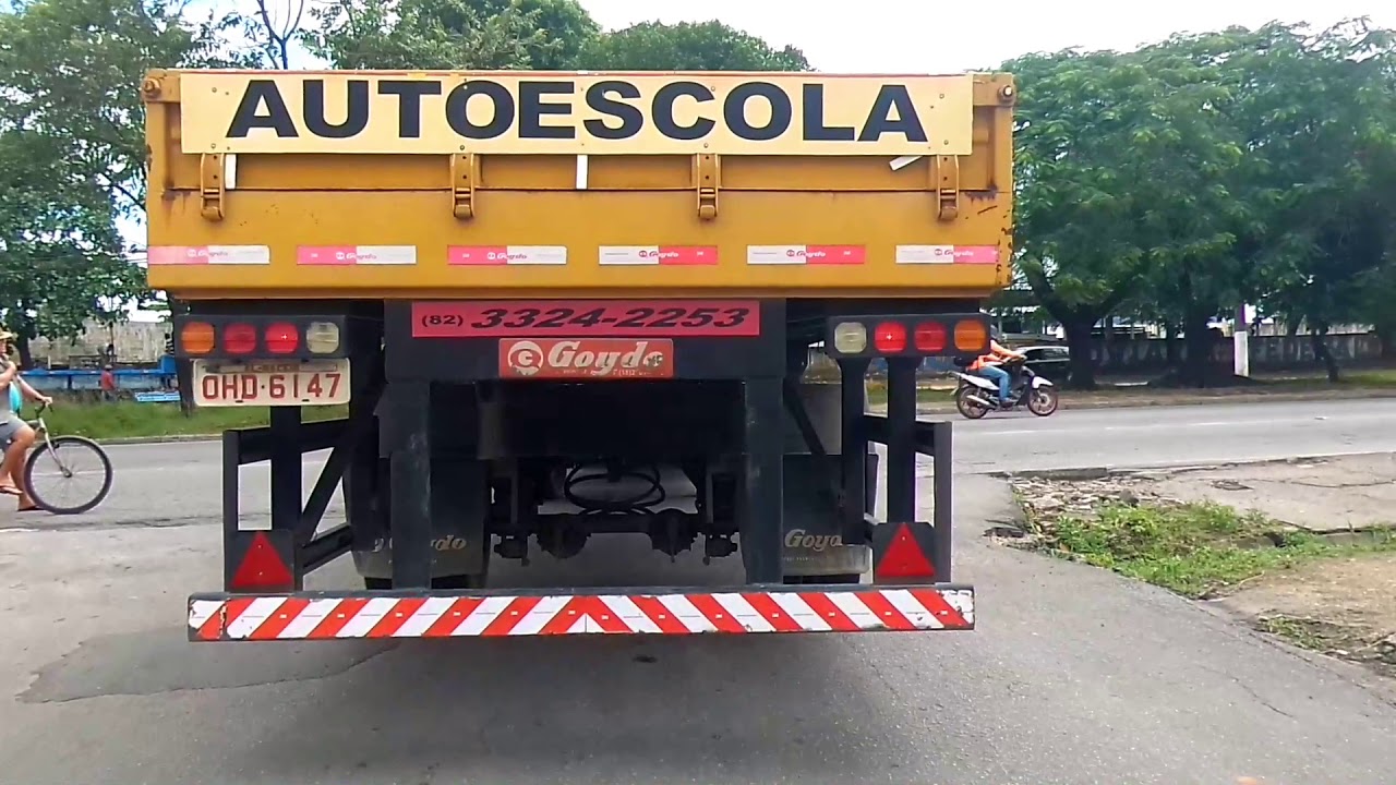 Percurso de carreta  do Detran de Maceió Alagoas.