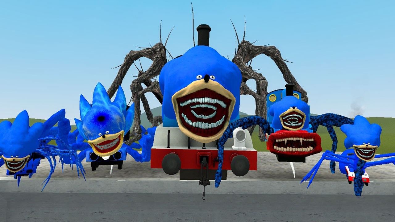 NEW UPGRADED EVOLUTION ALL NEW SONIC THOMAS THE TRAIN & FRIEND FAMILY In Garry's Mod!