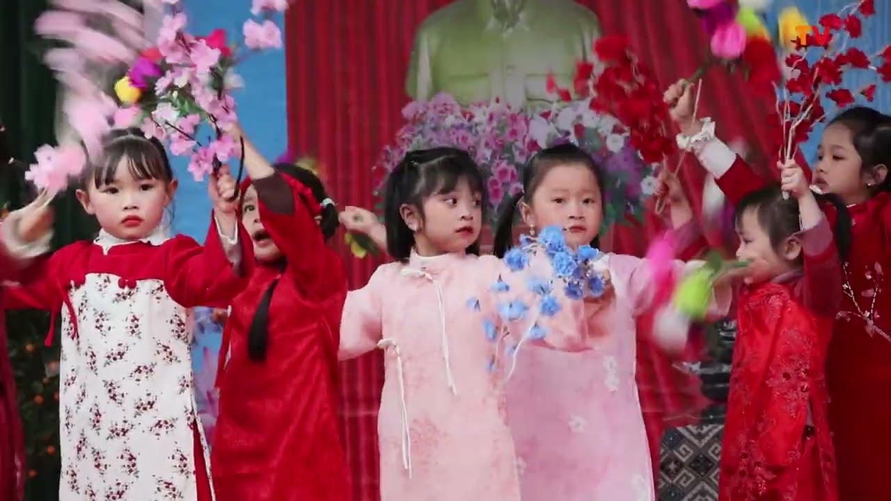 Trường Mầm non Tân Tú tổ chức chương trình lễ hội mùa xuân năm 2026