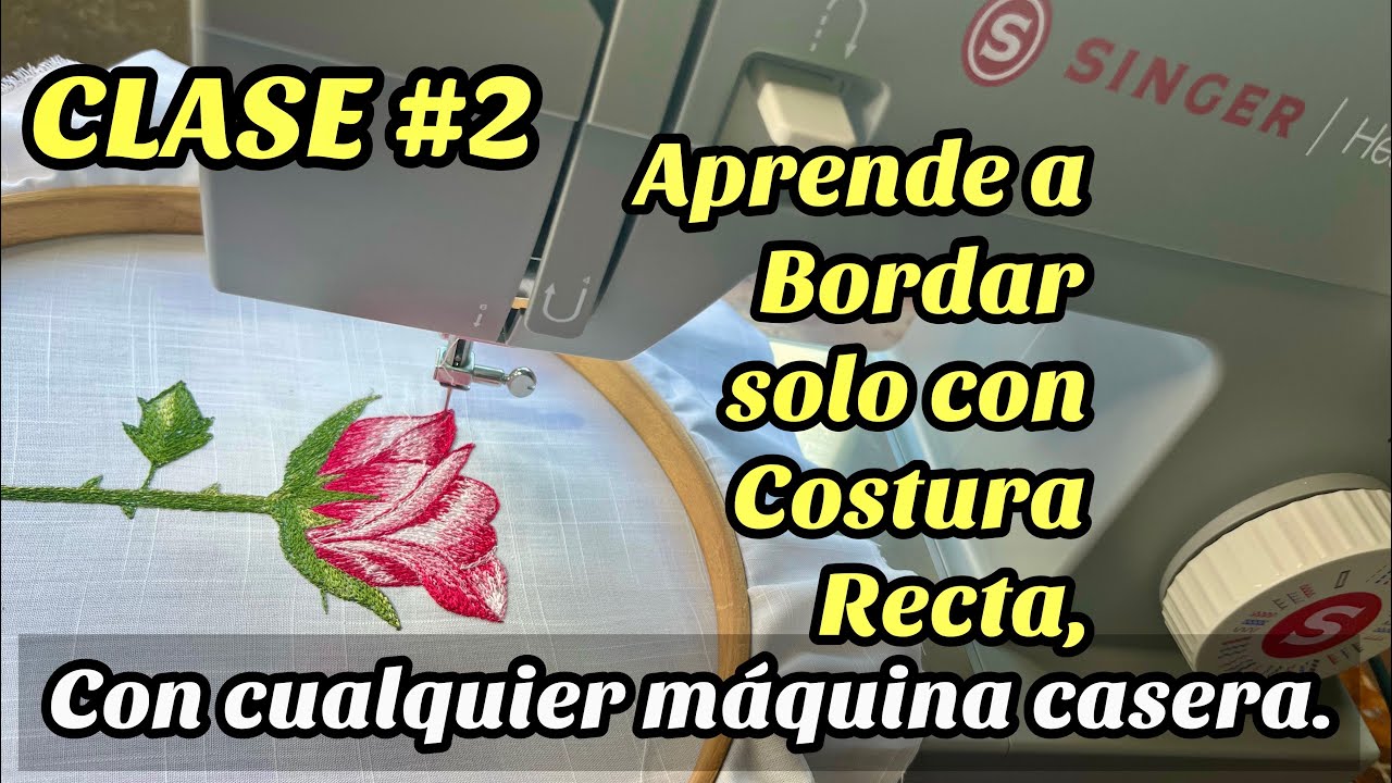 CLASE 2. APRENDE ABORDAR CON CUALQUIER MÁQUINA CASERA, SOLO CON COSTURA RECTA.