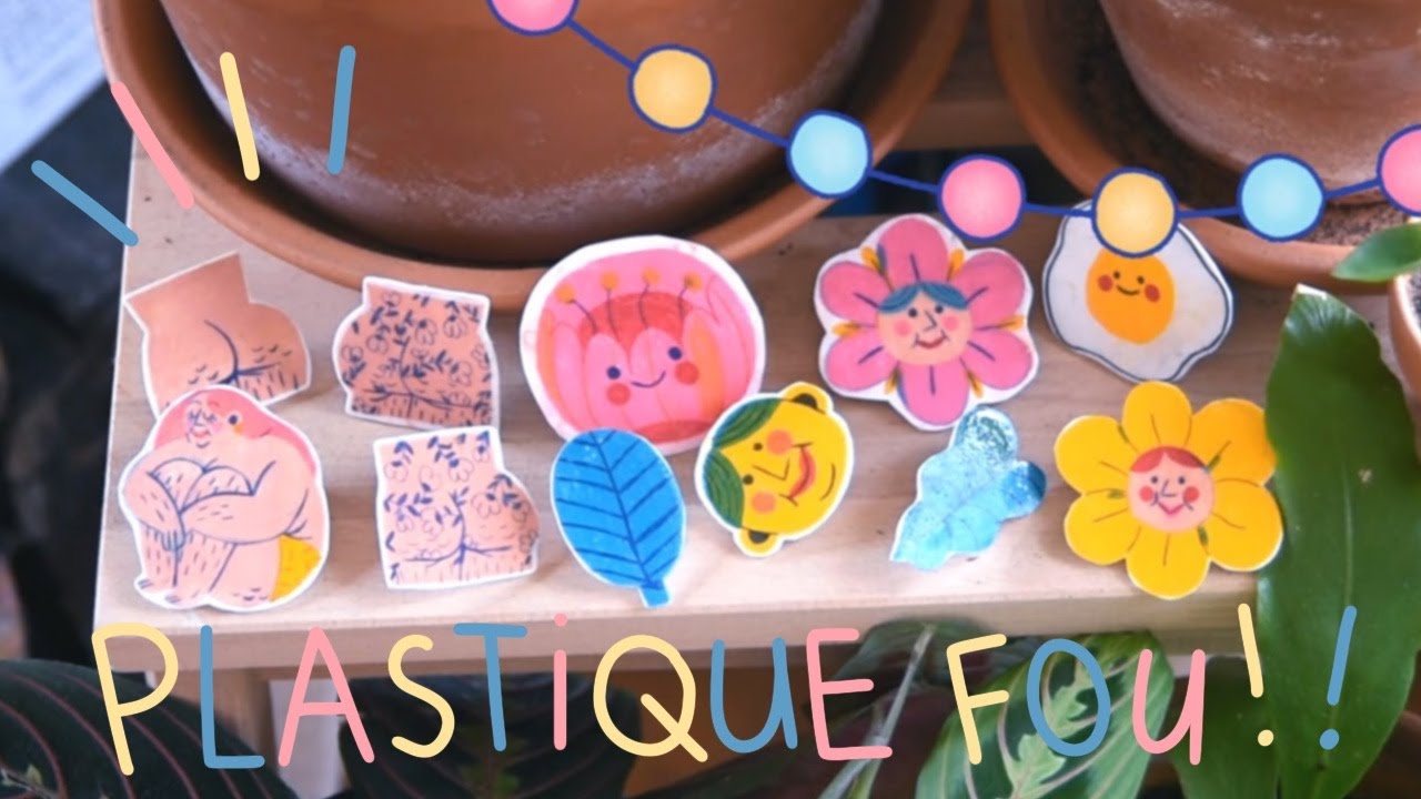 Des broches en plastique fou