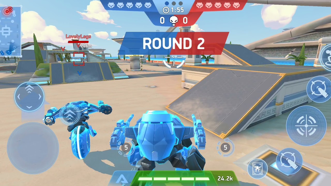 Mech Arena gameplay Turtlemint Quick match free fire alternate game