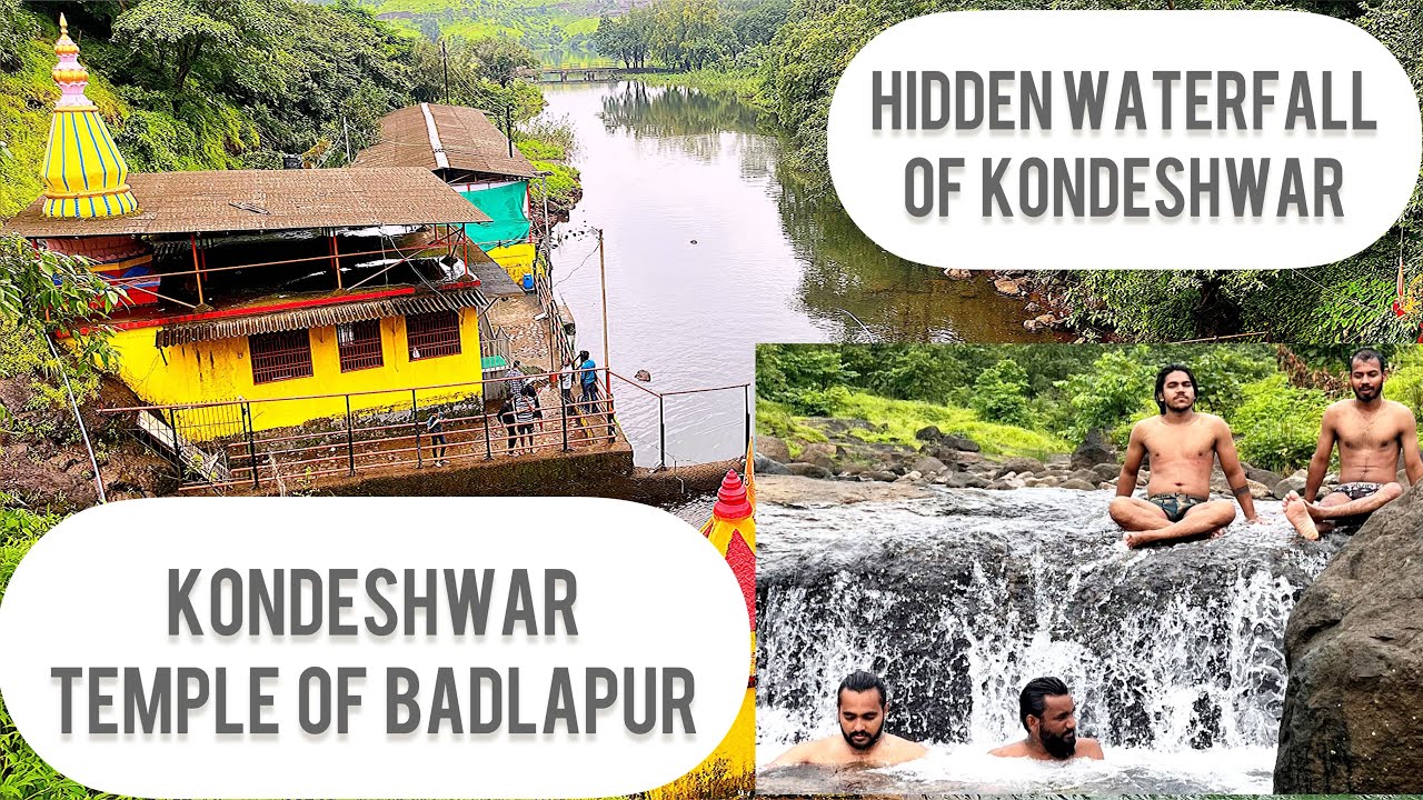 Hidden Waterfall Of Kondeshwar Temple | Must Watch & Must Visit In Weekends #waterfall #monsoon