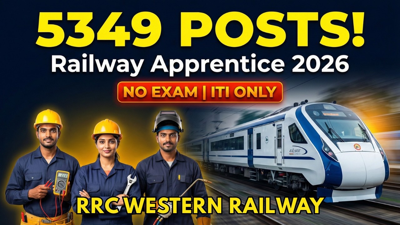 5349 Railway Apprentice Jobs 2026 😱 No Exam | ITI Students Apply Now