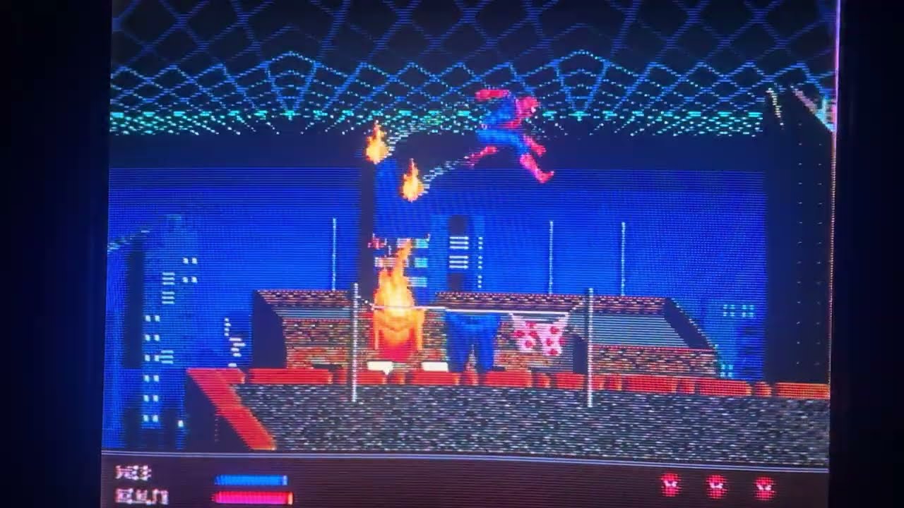 Spider-Man Web of Fire Sega 32x Chat and Play