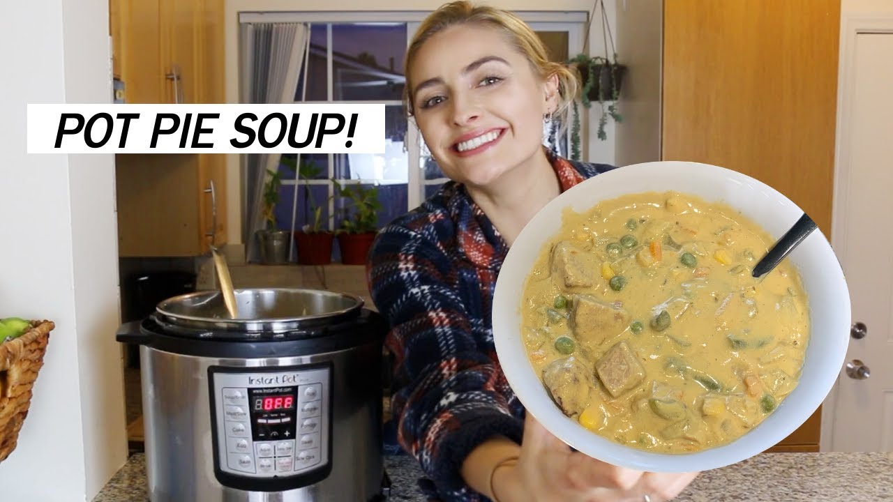 POT PIE SOUP! Easy Vegan Instant Pot Recipe!