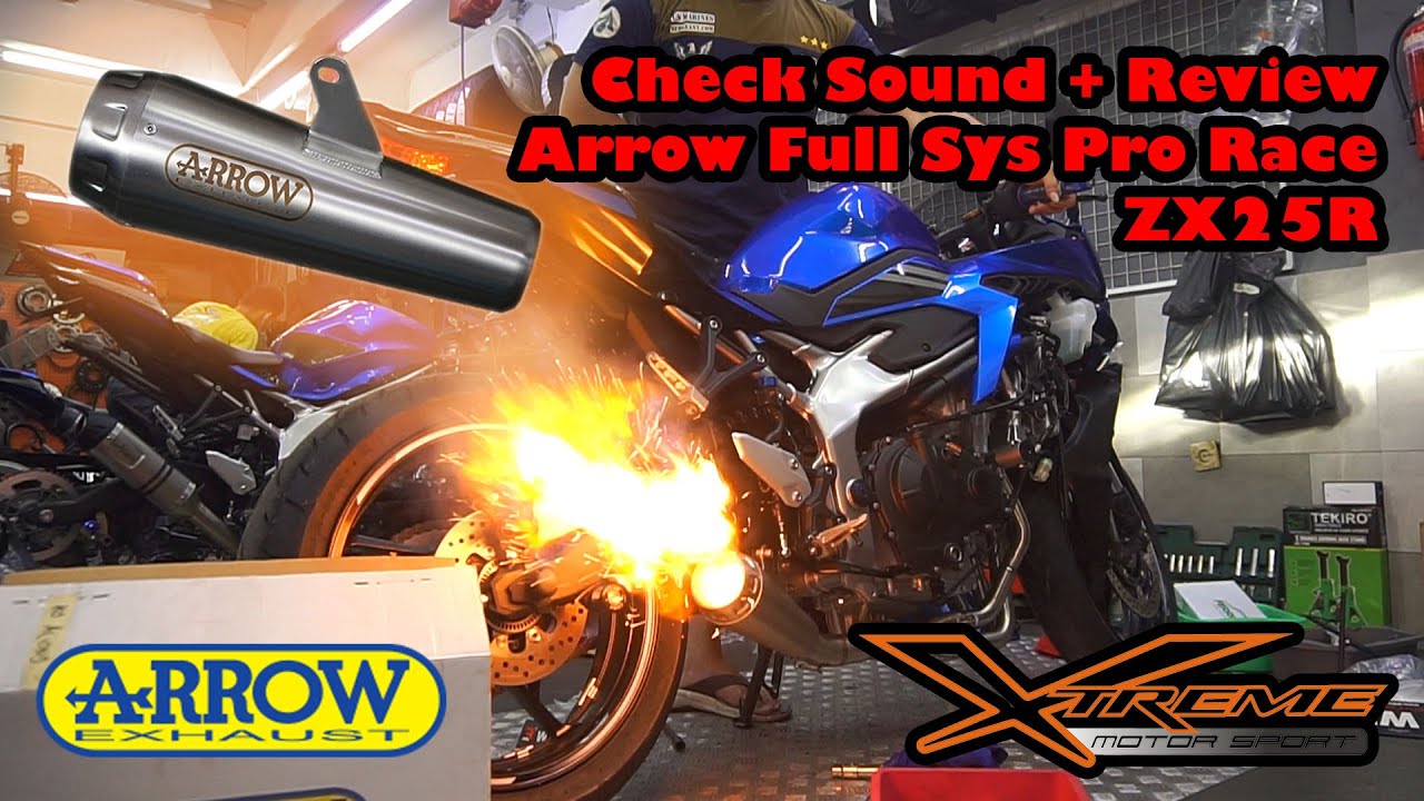 [Review] Arrow Pro-Race Full System di ZX25R, Suaranya BLARRR!!!  🔥 🔥 🔥 - Xtreme Motor Sport Jakarta