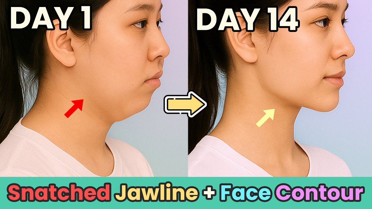 ✨ Get a Defined, Snatched Jawline FAST! | Face Contour Glow-Up + Lift Hack